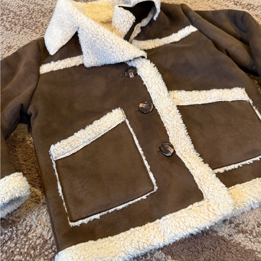 Kids Brown and Cream Jacket - Picture 2 of 5